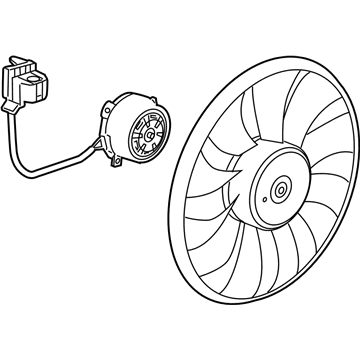 Chevy Cruze Radiator fan - 13335190