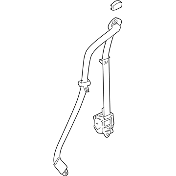 Pontiac 19169207 Retractor Assembly