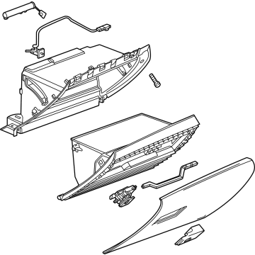 Cadillac 84833128 Glove Box Assembly