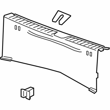 Chevy 42786284 Rear Sill Plate