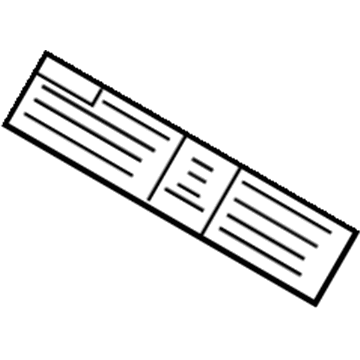 GM 10446112 Label, A/C Refrigerant Charging