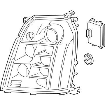 Cadillac 84086144 Headlamp Assembly