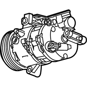 2017 Cadillac CT6 A/C Compressor - 23393435