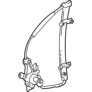 GM 30021425 Rear Passenger Side Power Window Regulator (On Esn)