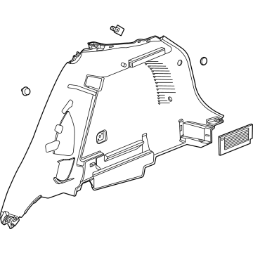 Chevy 42815933 Lower Quarter Trim