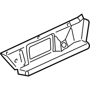 GM 25755258 Filler, Quarter Outer Panel Rear Compartment Panel