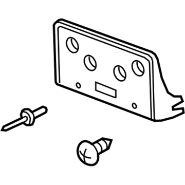 Buick 39151167 License Bracket