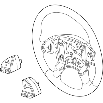 GM 16821918 Steering Wheel Assembly *Graphite