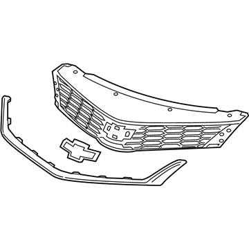 Chevy 84189613 Upper Grille