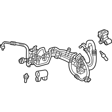 GM 86800541 PIPE ASM-HTR & A/C EVPR & BLO MDL REFRIG