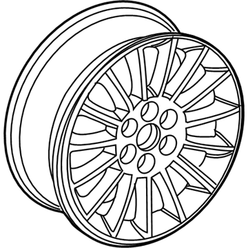 Buick 9596000 Wheel, Alloy