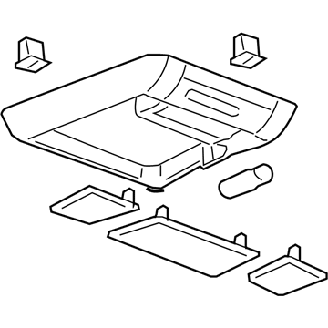 GMC 25853058 Roof Console