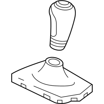 GM 24046077 Knob Assembly, M/Trns Cont Lvr (W/ Boot & W/ S*Black