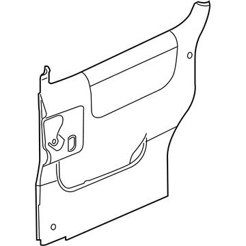 GM 15247780 Panel Assembly, Rear Side Door Trim *Gray