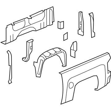 GM 84148913 Panel Assembly, Pick Up Box Outer Side