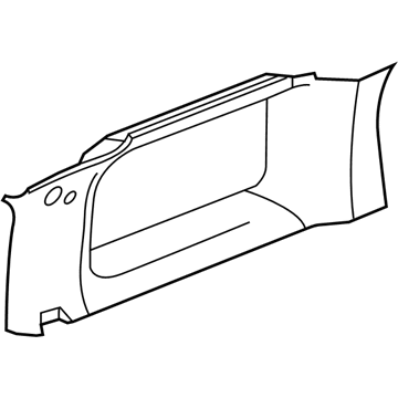 GM 15869805 Molding Assembly, Body Side Rear Window Garnish *Gran Opl Gry