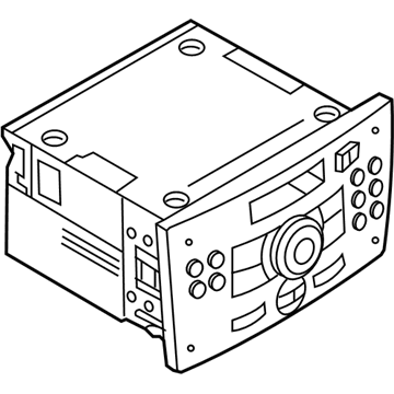 GM 13293406 Radio,Amplitude Modulation/Frequency Modulation *Matt Chrome