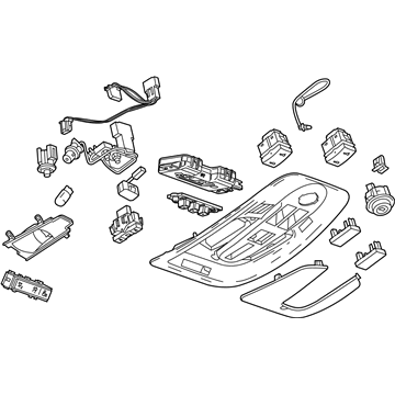 GM 22832857 Console Assembly, Roof *Titanium