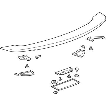 GM 23458147 Spoiler Assembly, Rear End *Service Primer