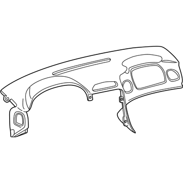 GM 10335195 Pad Assembly, Instrument Panel Upper Trim *Black