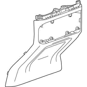 GM 84602958 Panel Assembly, F/Flr Cnsl Rr Tr *Black