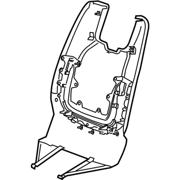 GM 22867396 Panel Assembly, Front Seat Back Finish *Platinum M