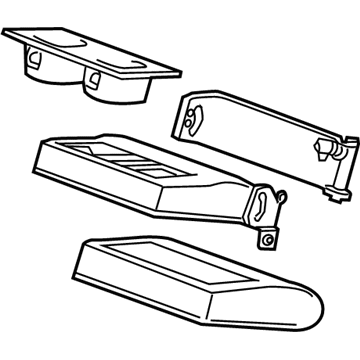 GM 95971083 Armrest Assembly, Rear Seat *Medium Duty Titanium