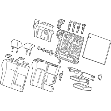 Chevy 95023314 Seat Back Assembly