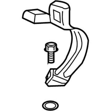 GM 96870620 Buckle Assembly, Rear Seat Belt Beige