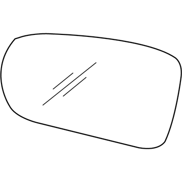 GM 88892808 Mirror,Outside Rear View, Right (Reflector Glass & Bonded Case Only)