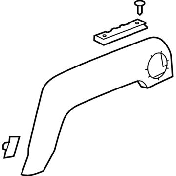 GM 94736296 Flare Assembly, Rear Wheel Opening *Service Primer