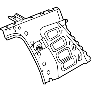 GM 23122133 Reinforcement Assembly, Body Lock Pillar *W/Nut, Plate