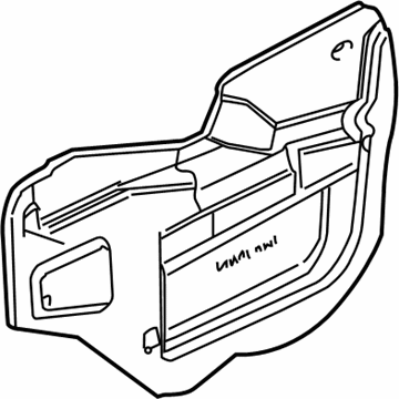 GM 10447435 Deflector, Front Side Door Water