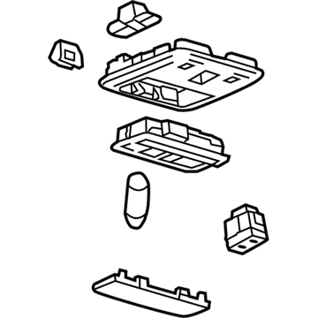 GM 42703248 Console Assembly, Rf *Titanium