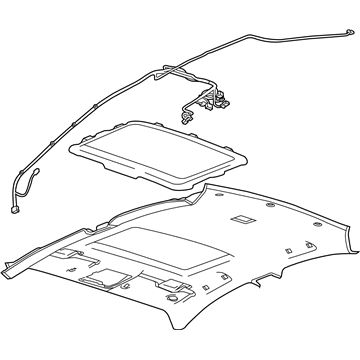 GM 42550335 Panel Assembly, Headlining Trim *Titanium