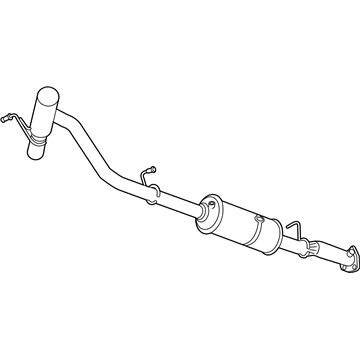 GMC 84383052 Muffler W/Tpipe