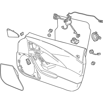 GM 84094627 Trim Assembly, Front Side Door *Brownstone