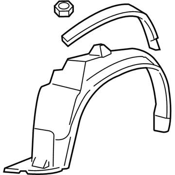 GM 22714693 Liner Assembly, Front Wheelhouse.