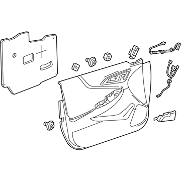 GM 84355791 Trim Assembly, Front Side Door *Atmosphere R