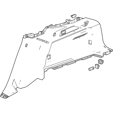 Cadillac 86782674 Lower Quarter Trim