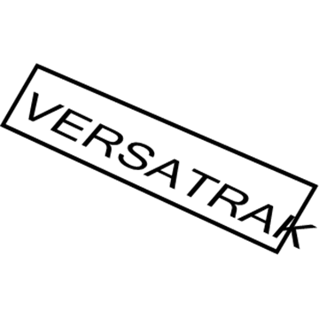 GM 10439732 Plate Assembly, Lift Gate Name (Versatrak Awd) *Black