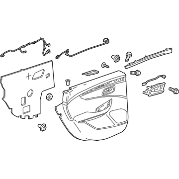 GM 84645732 Trim Assembly, Rear S/D *Black