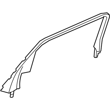 GM 20944619 Molding, Rear Side Door Garnish