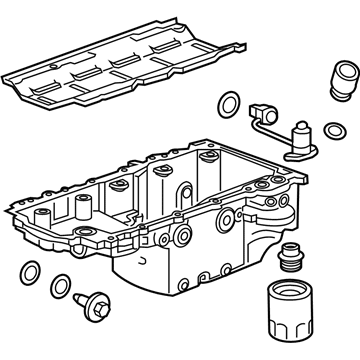 2021 Chevy Camaro Oil Pan - 12707561