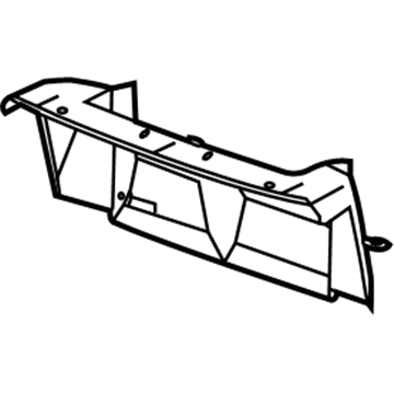 GM 15937524 Extension, Radiator Air Baffle