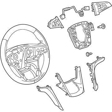 GM 22940527 Steering Wheel Assembly *Cocoa