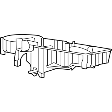 GM 15218255 Case, Heater & A/C Evaporator & Blower Lower