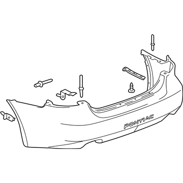 2007 Pontiac Grand Prix Bumper - 12336087