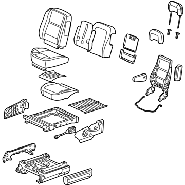 GM 15220904 Seat Assembly, Driver *Gray