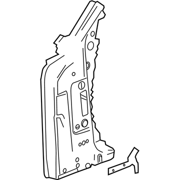 Cadillac 23122751 Hinge Pillar Reinforcement